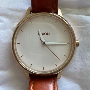 Gold Nixon Kensington watch.